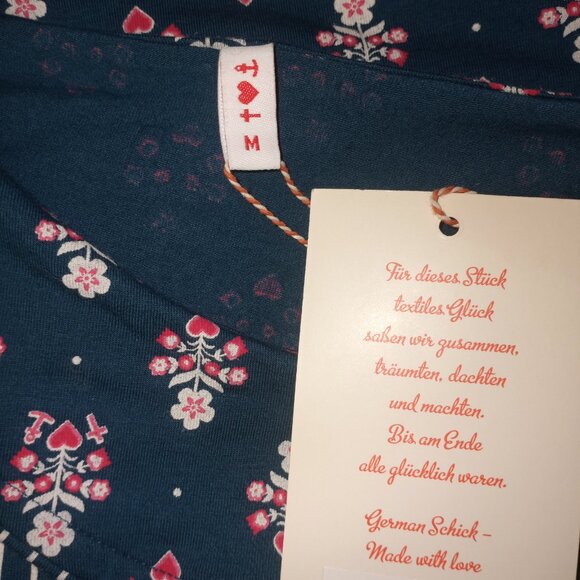 Blutsgeschwister long sleeve tunic NWT size M carousel horse and flowers print - Picture 4 of 7